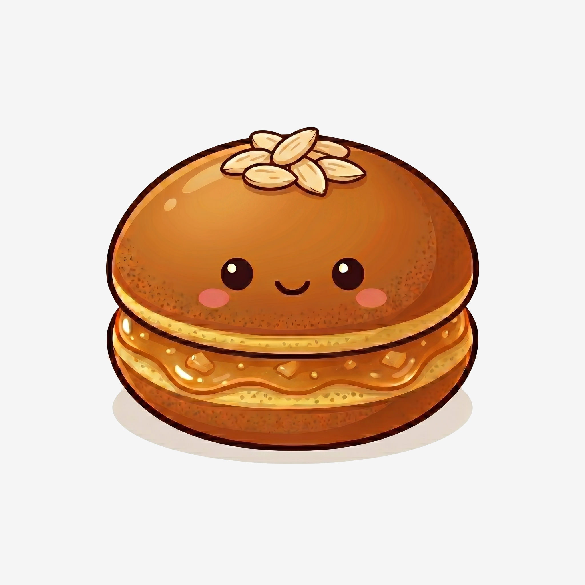 Apple Dorayaki with Almond