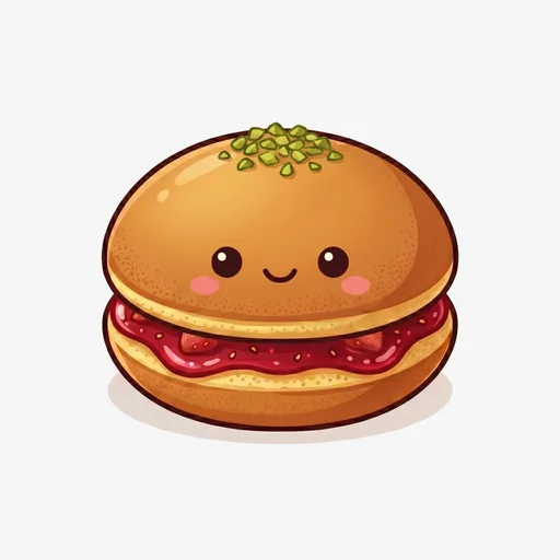 Strawberry Dorayaki with Pistachio